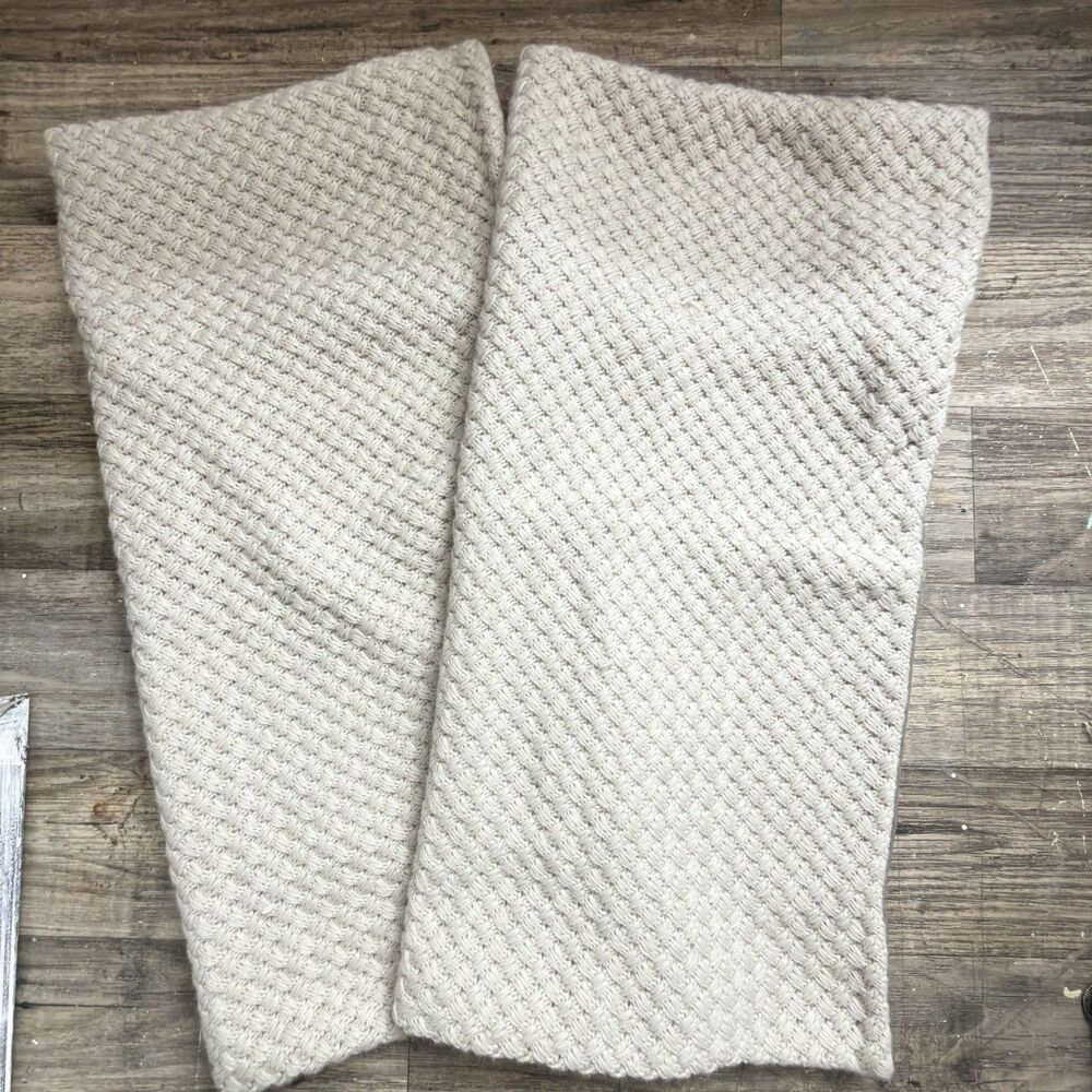 Madison Park set of 2 cableknit   light gray pillow Sham Covers 26 x 26